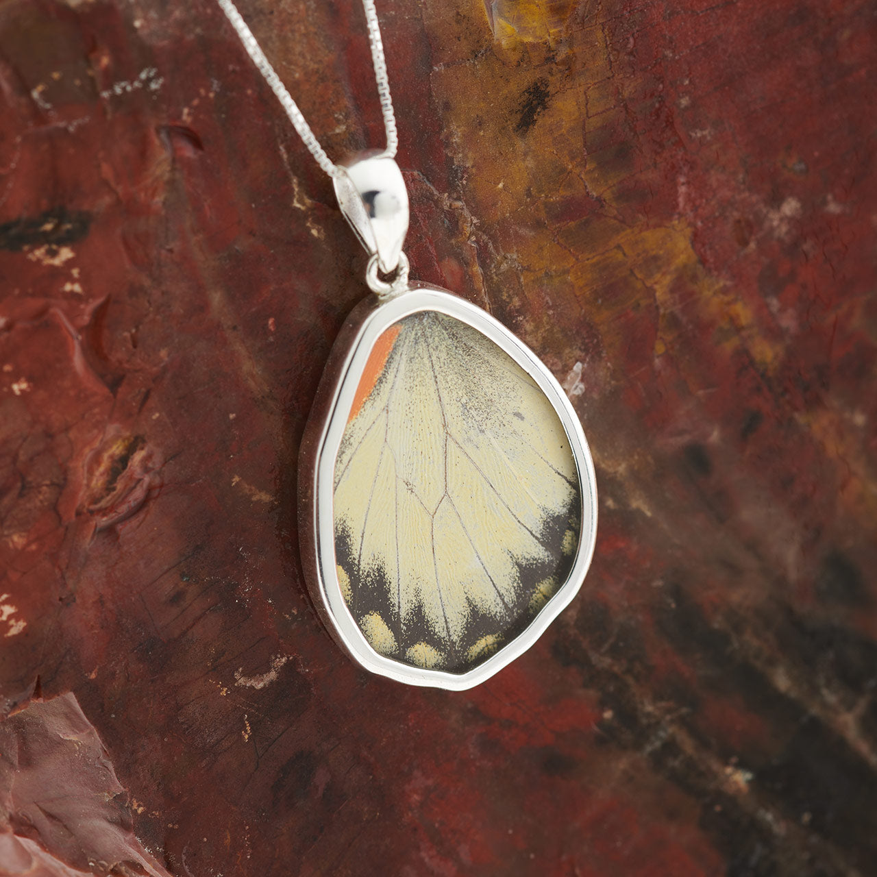 Jezebel Fine Silver Sm Hindwing Pendant