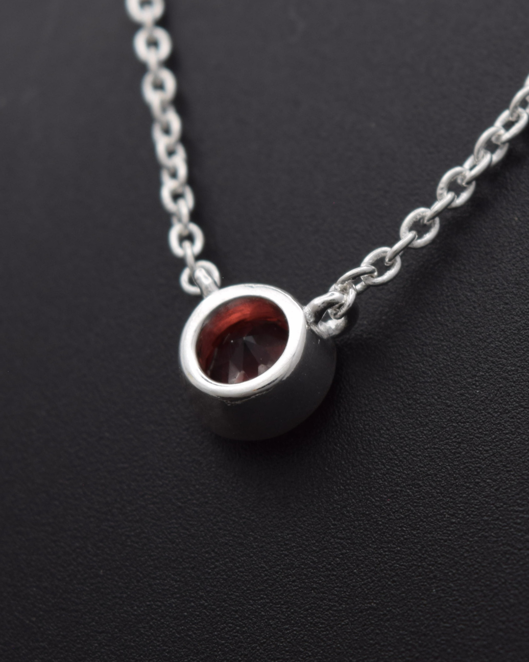 Garnet Aurora Birthstone Necklace | Silvaria