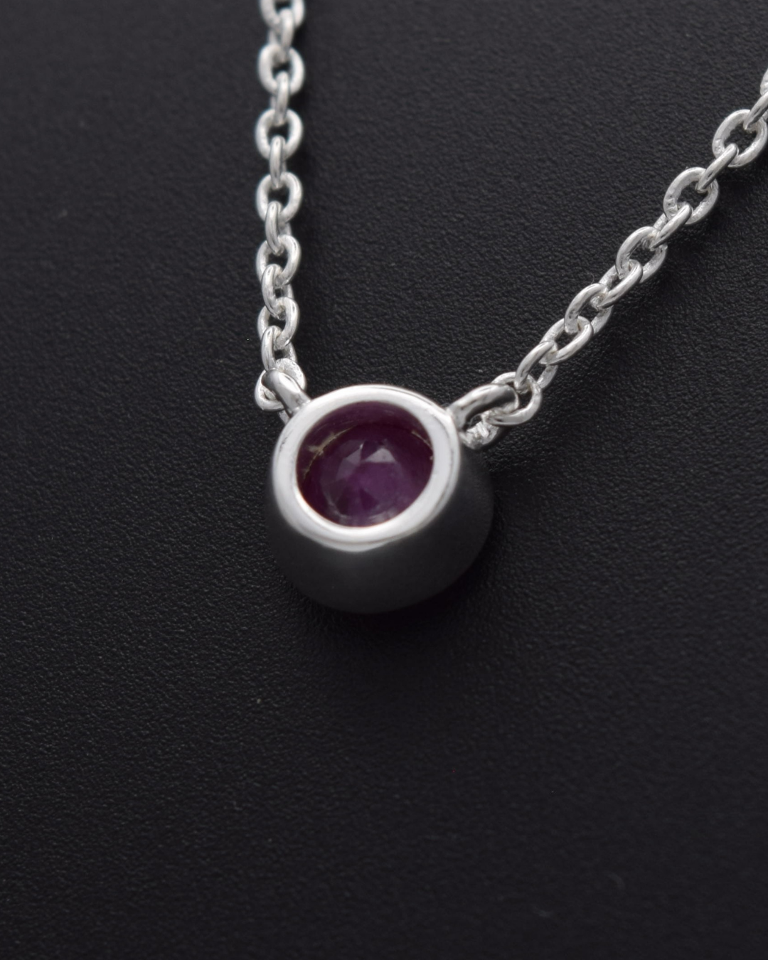 Ruby Aurora Birthstone Necklace | Silvaria