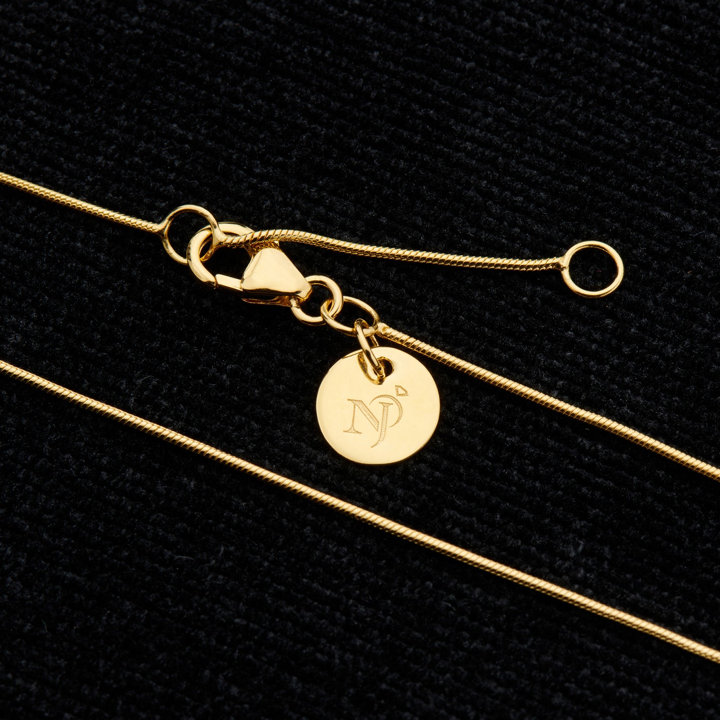Snake 16+2 Adjustable 18K Vermeil Gold Chain