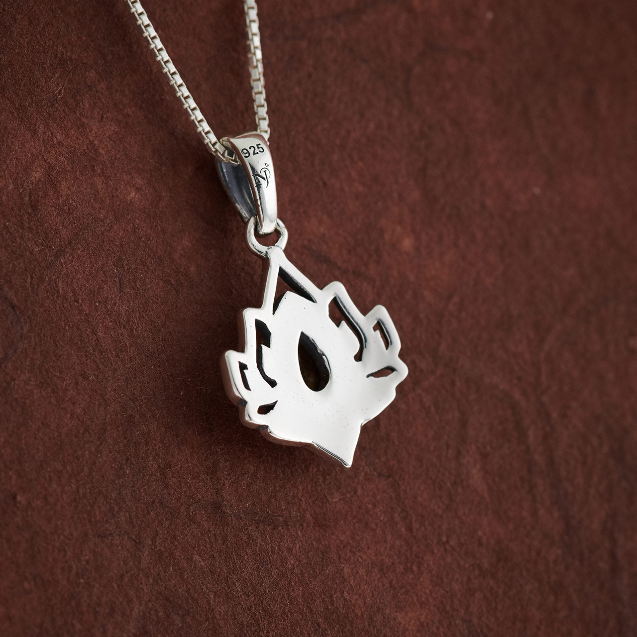 Citrine Sterling Silver Lotus 3.0 Pendant