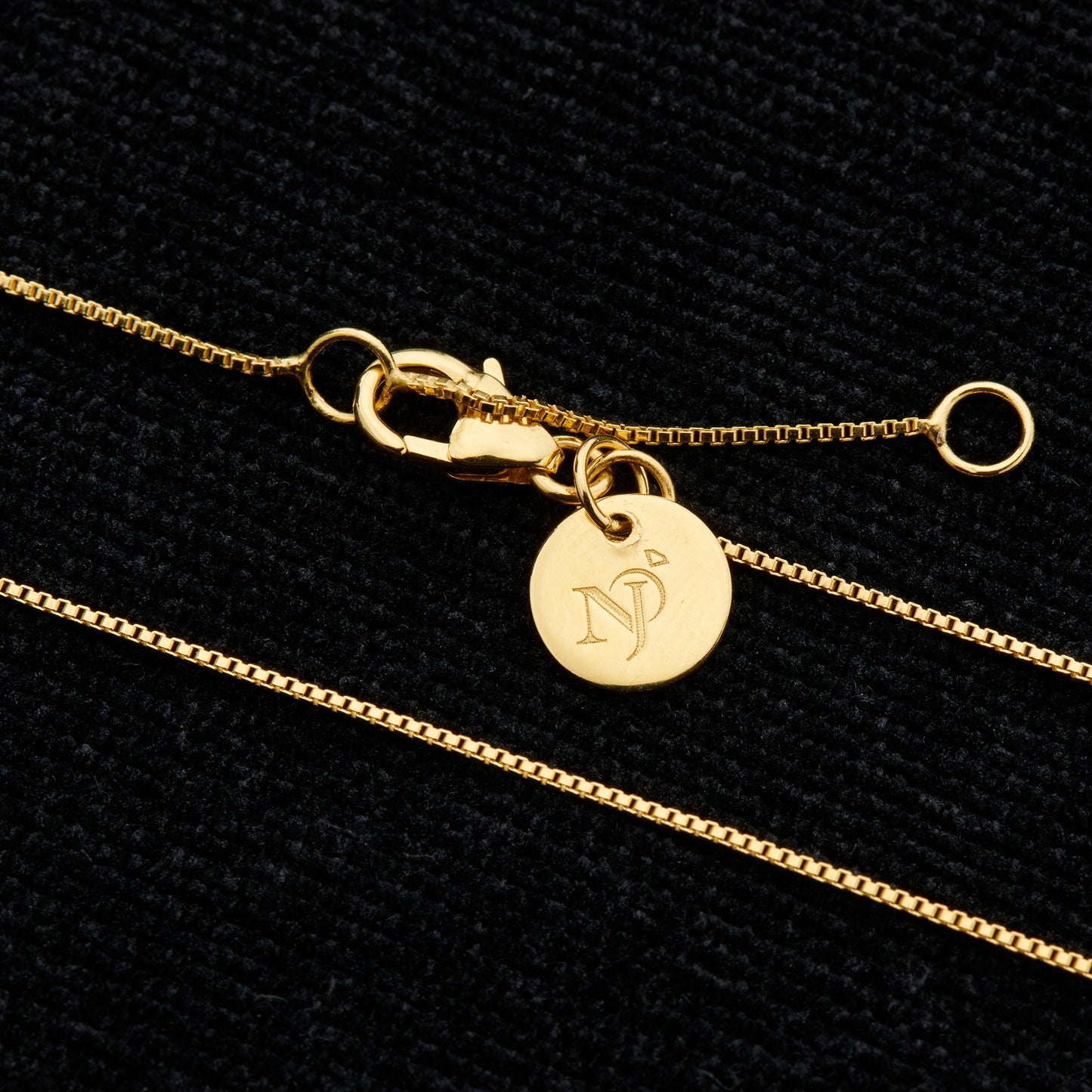 Box 18+2 Adjustable 18K Vermeil Gold Chain
