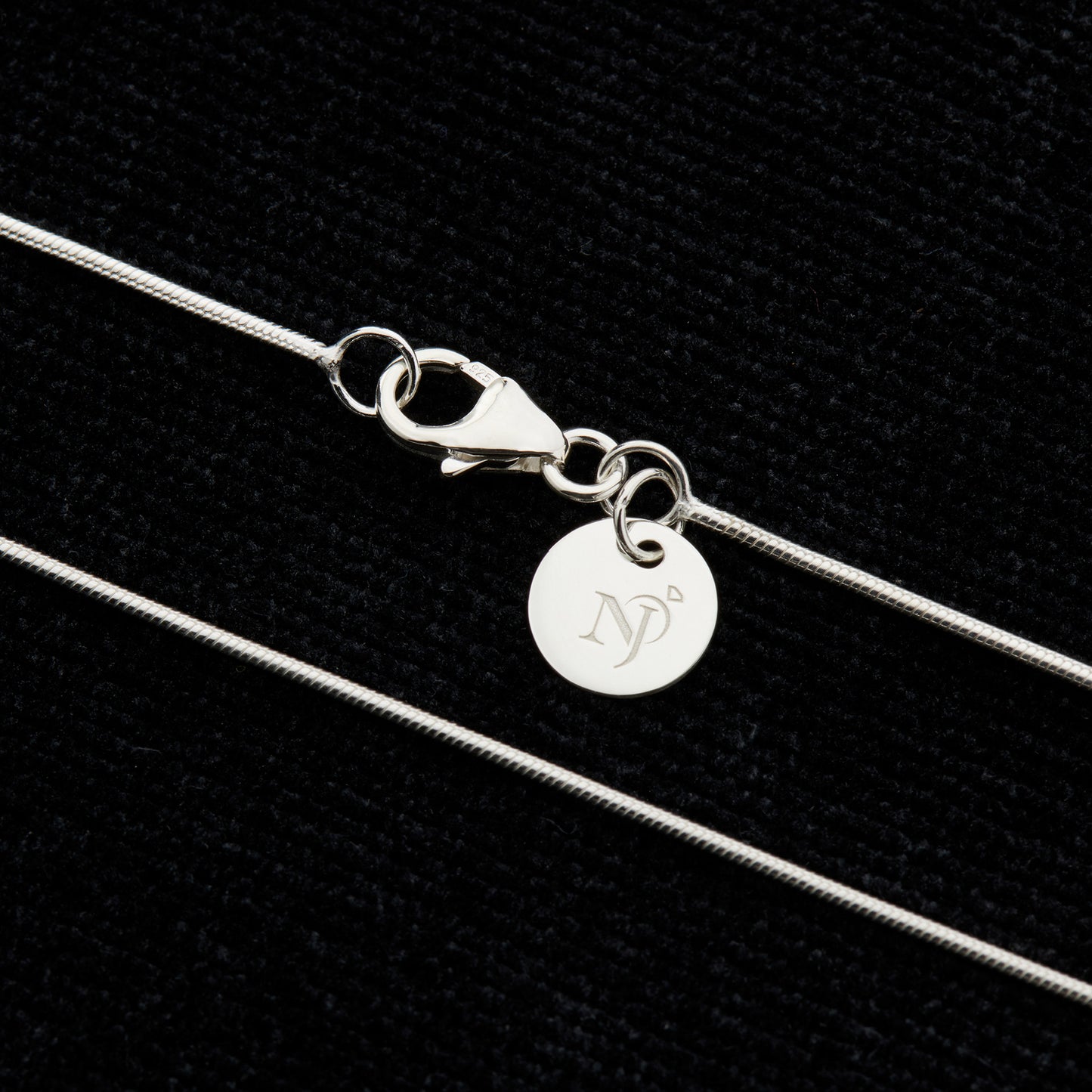 Snake 16+2 Adjustable Sterling Silver Chain