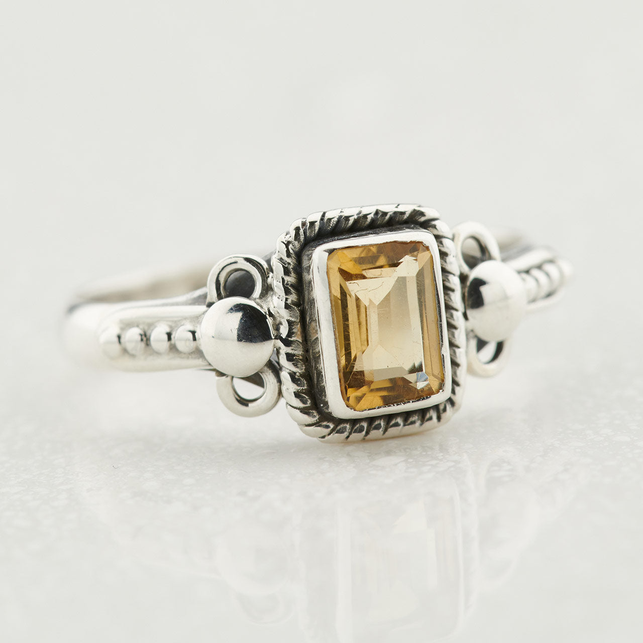 Citrine Sterling Silver Orion Ring