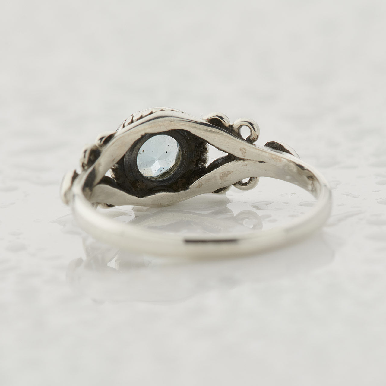 Blue Topaz Sterling Silver Eden Ring