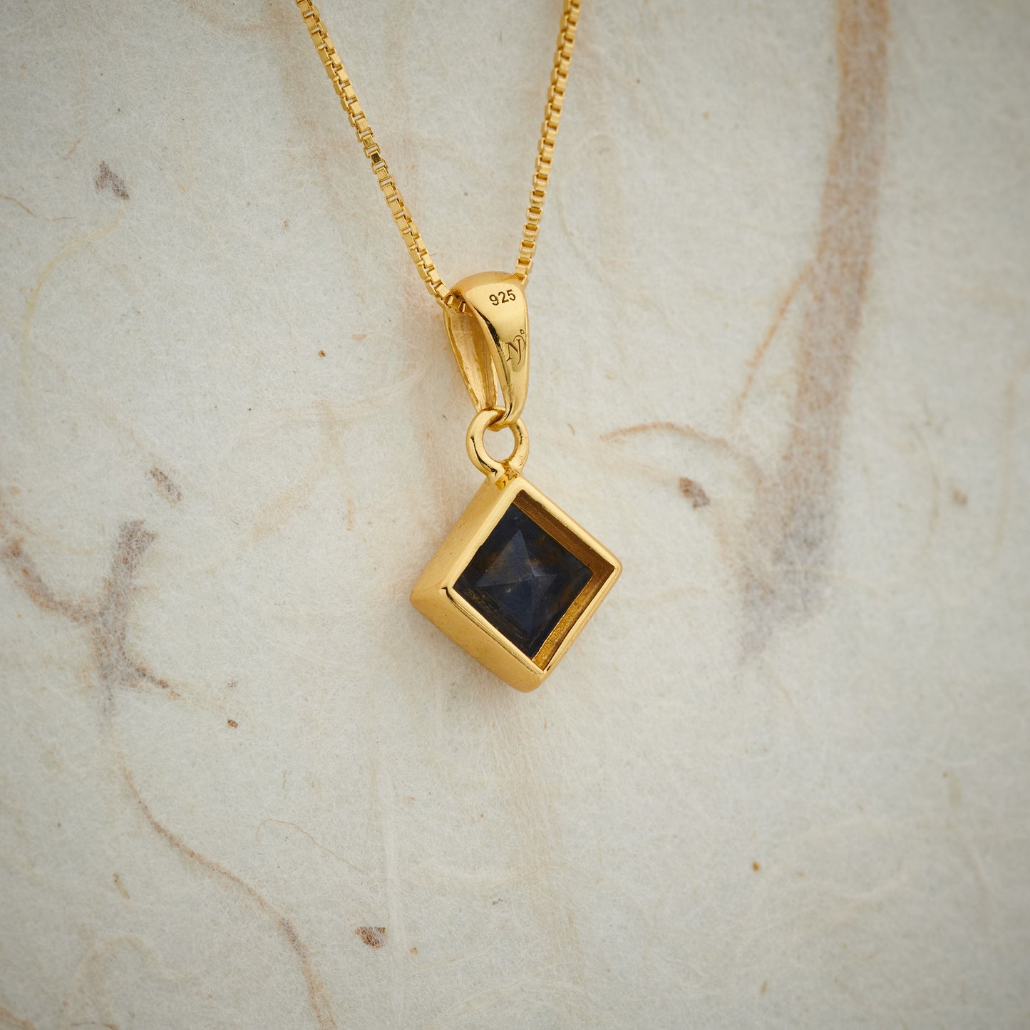 Sapphire Everyday Gold Pendant