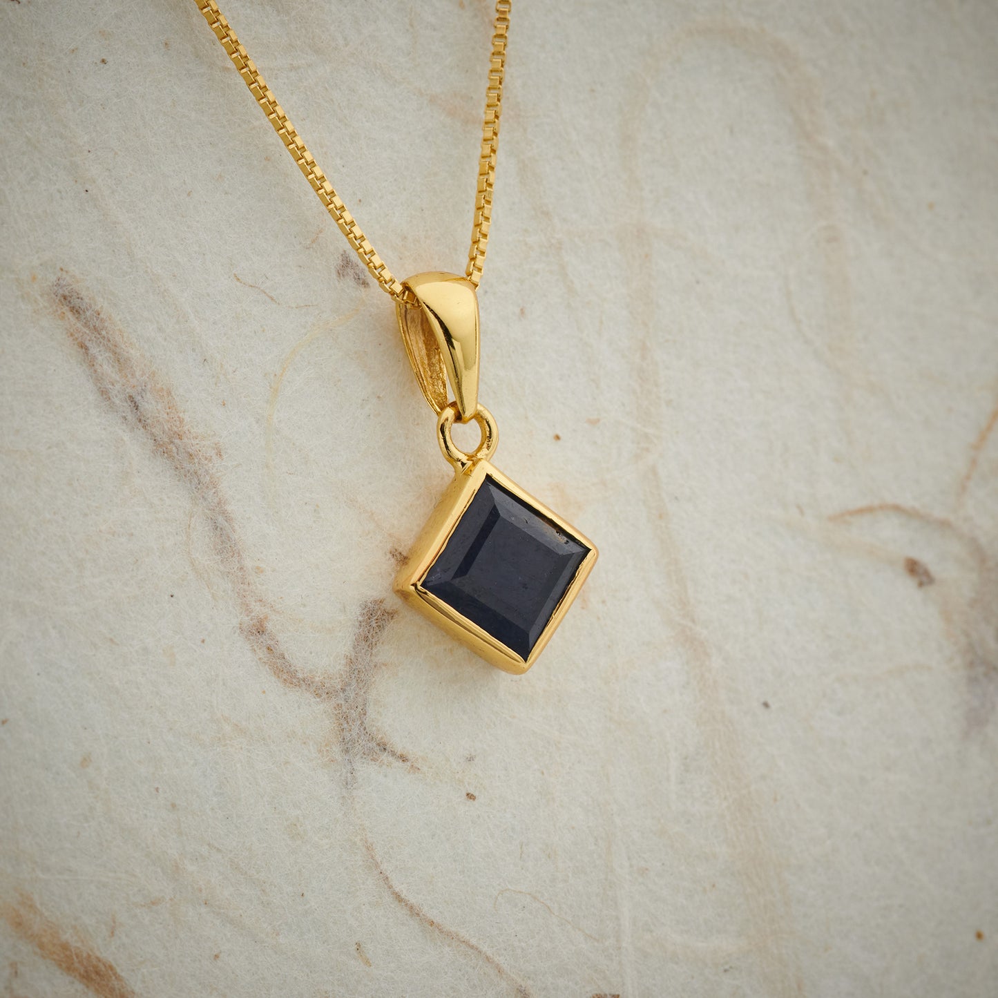 Sapphire Everyday Gold Pendant
