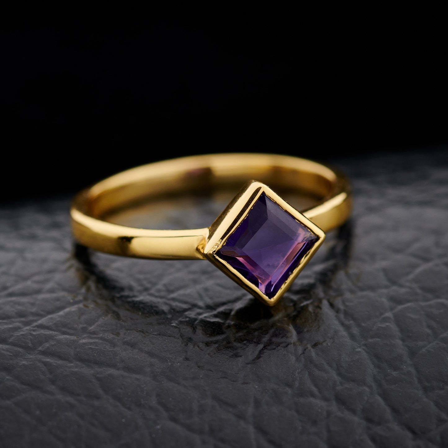 Amethyst Everyday Gold Ring