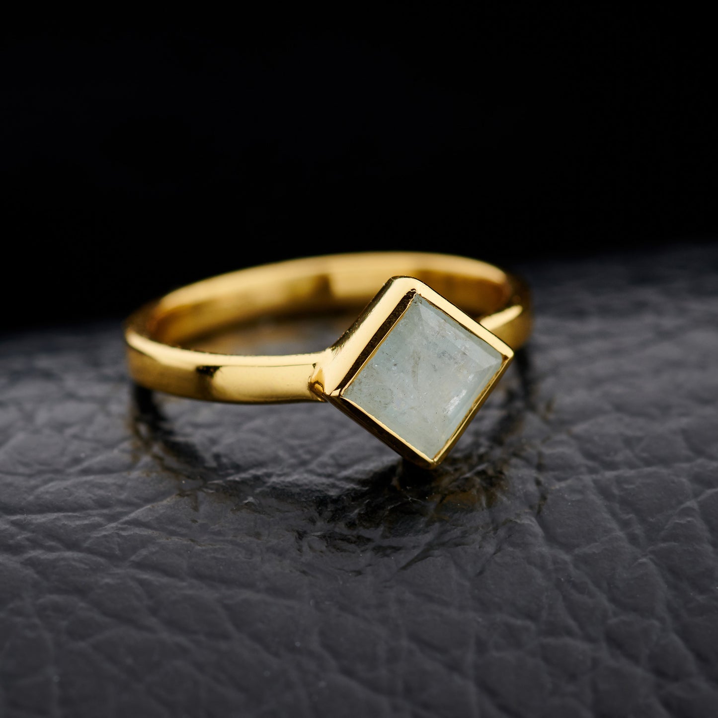 Aquamarine Everyday Gold Ring