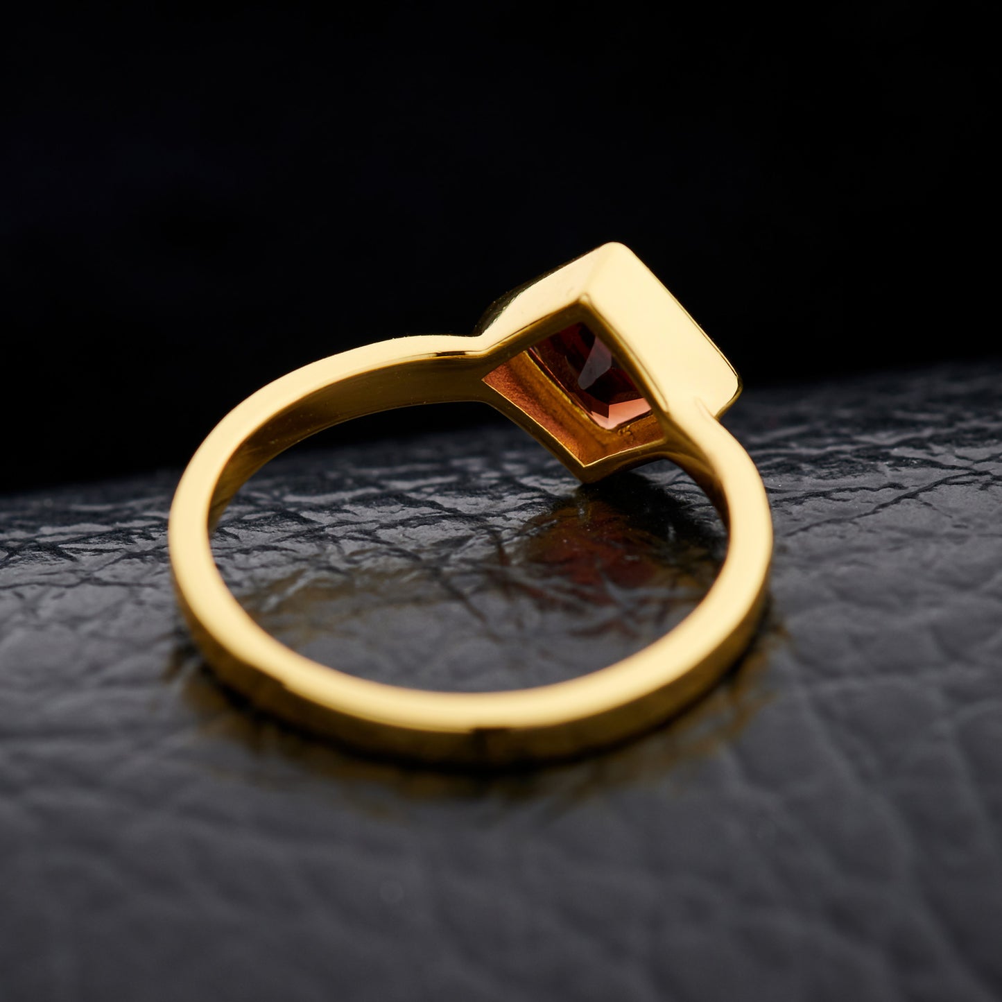 Garnet Everyday Gold Ring