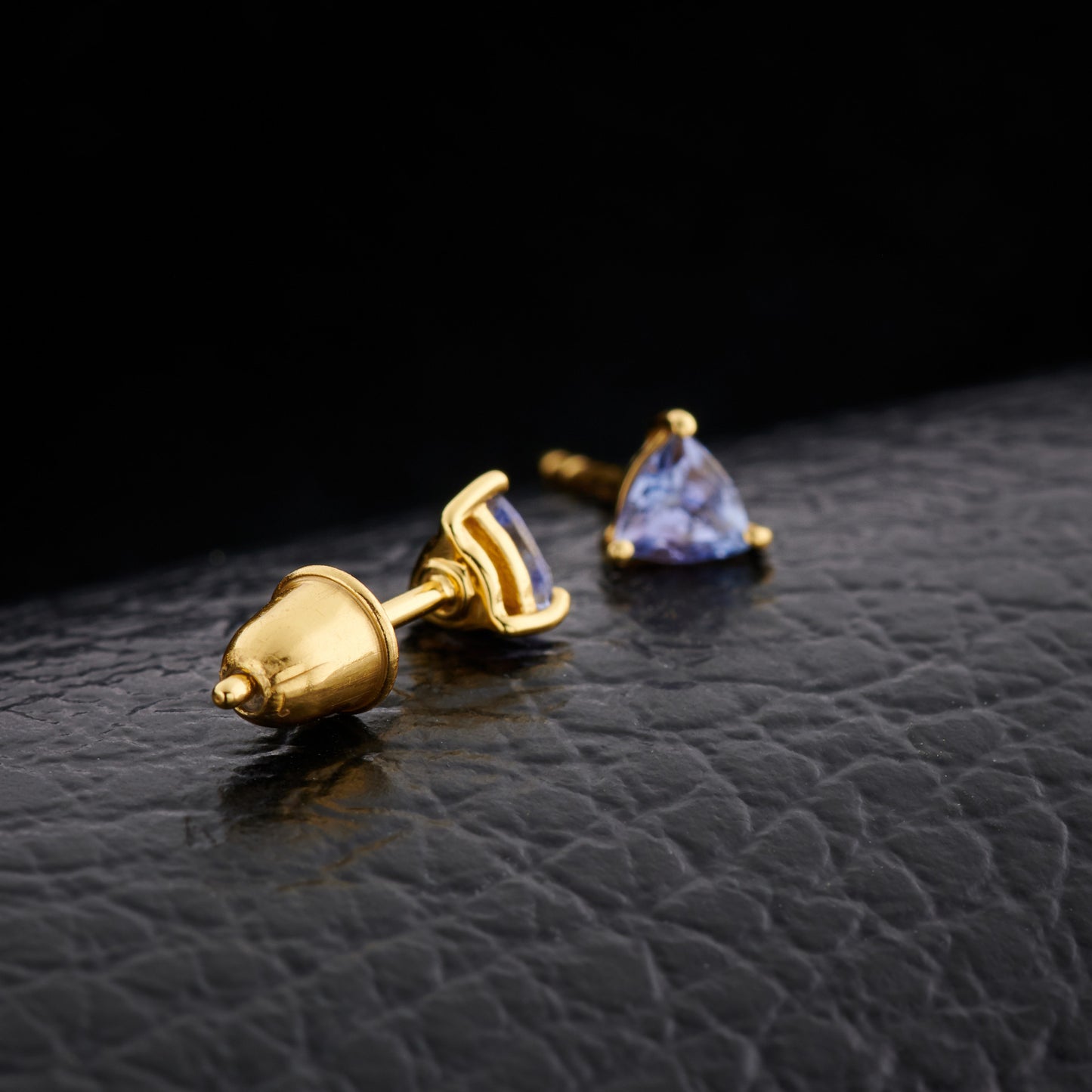 Tanzanite Everyday Gold Studs