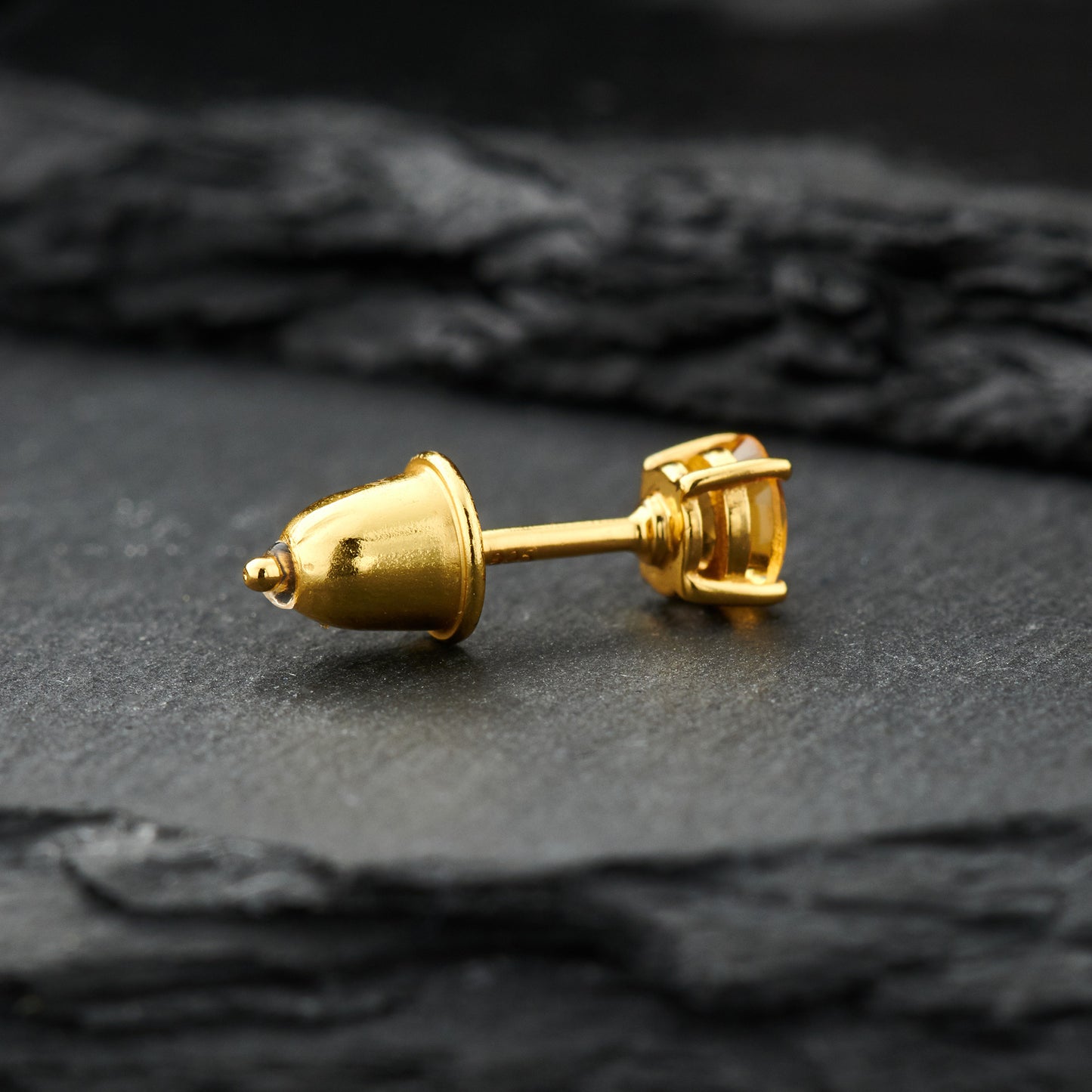 Citrine Everyday Gold Studs