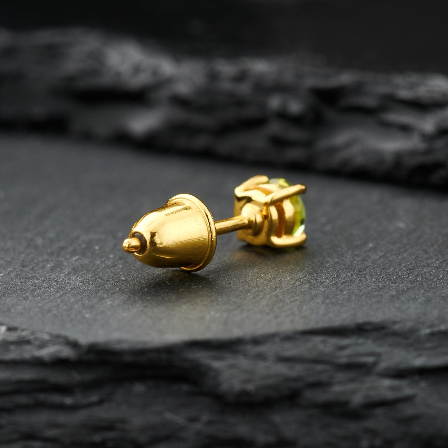 Peridot Everyday Gold Studs