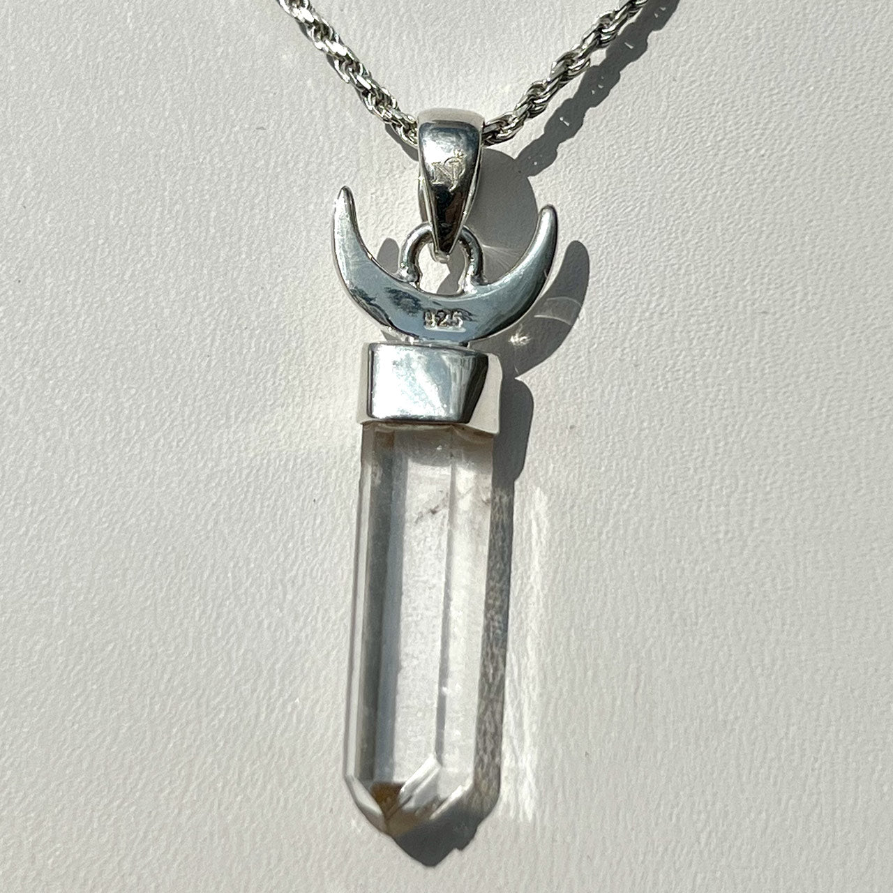 Lemurian Quartz Sterling Silver Pendant