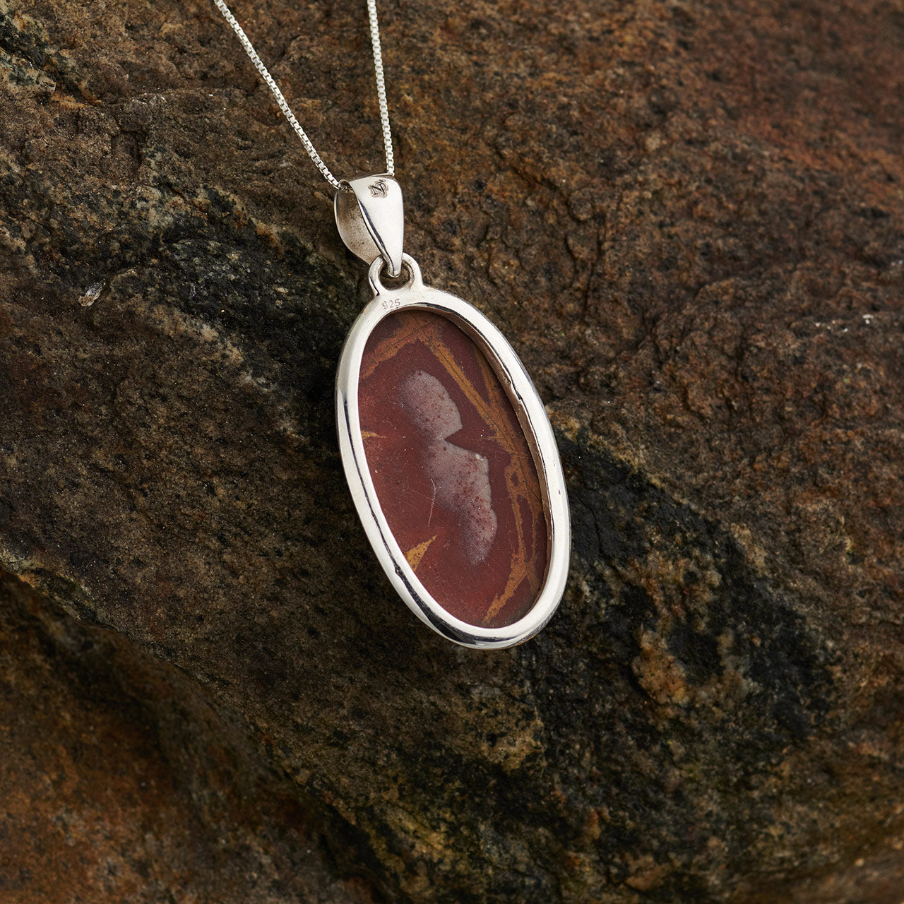 Noreena Jasper Pendant Sterling Silver