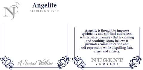 Angelite Sterling Silver Infinity Ring