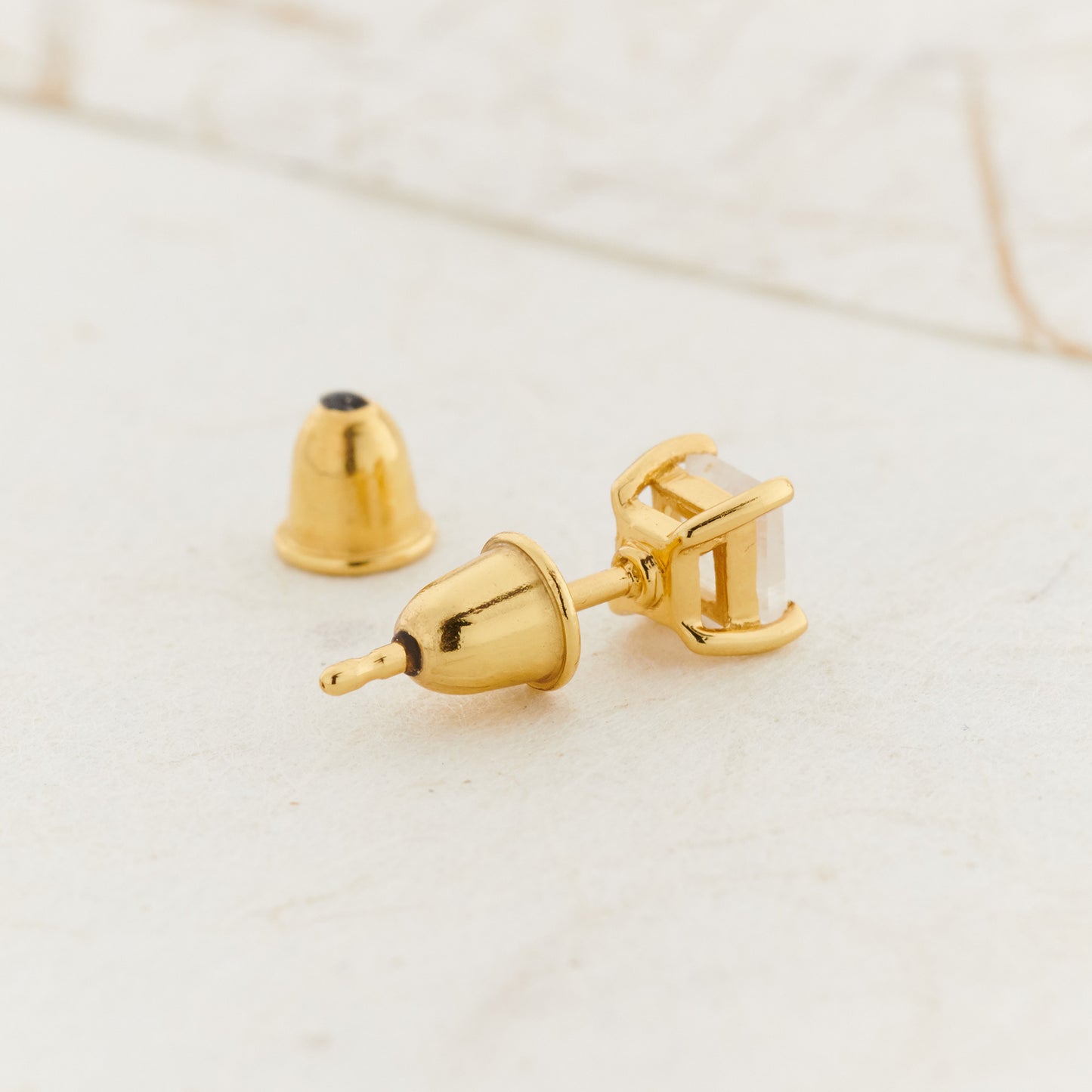 Amethyst Everyday Gold Studs