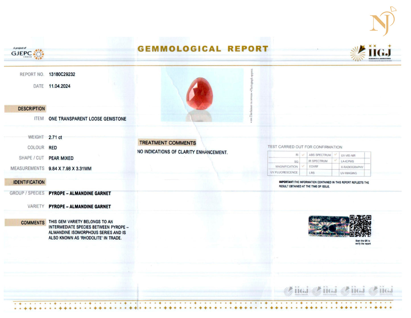 Garnet Ring Lotus 2 (50% Off Online Only)