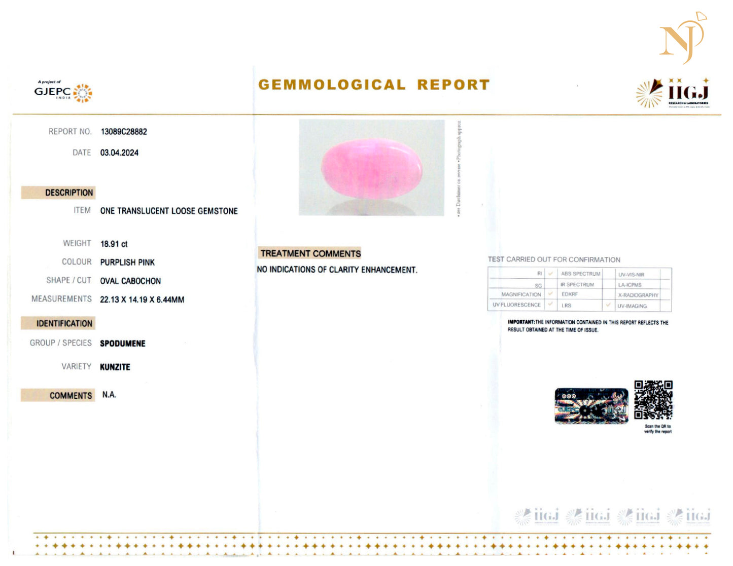 Kunzite Sterling Silver Pendant