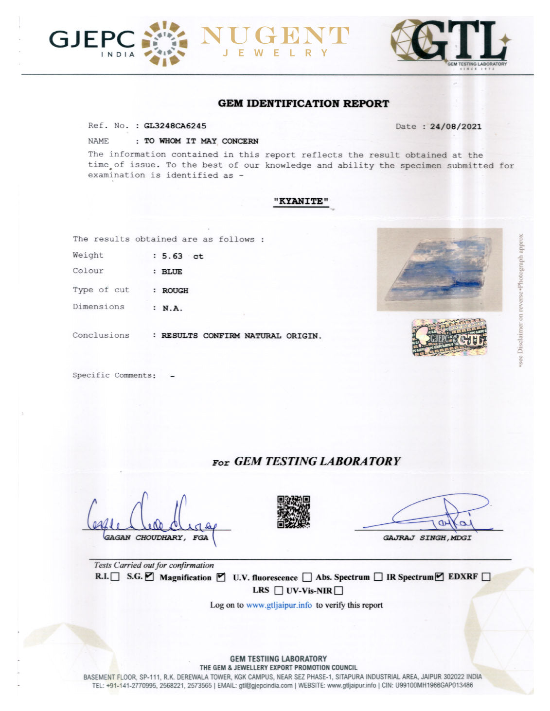 Kyanite Ring Lotus 2 (50% Off Online Only)