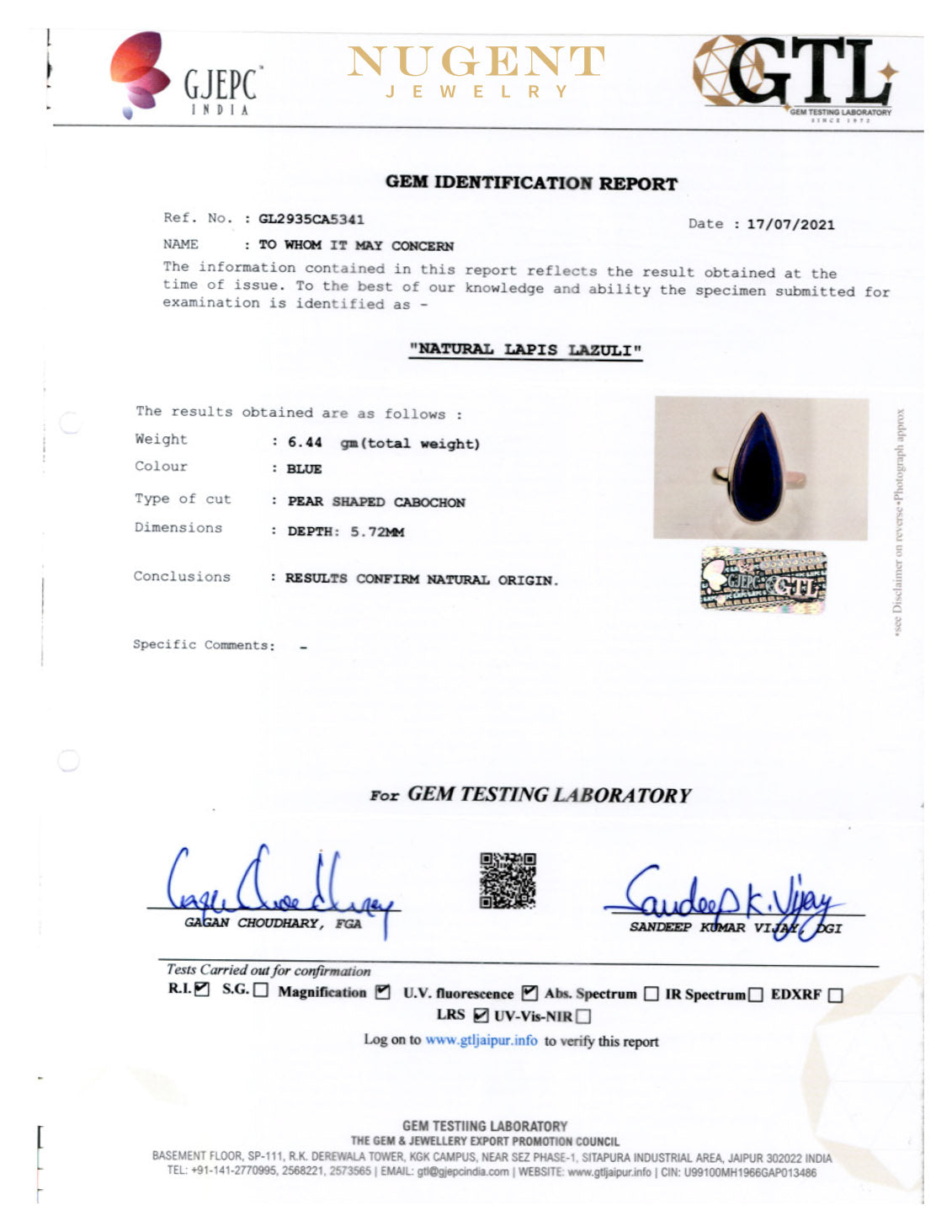 Lapis Sterling Silver Shield 2.0 Pendant