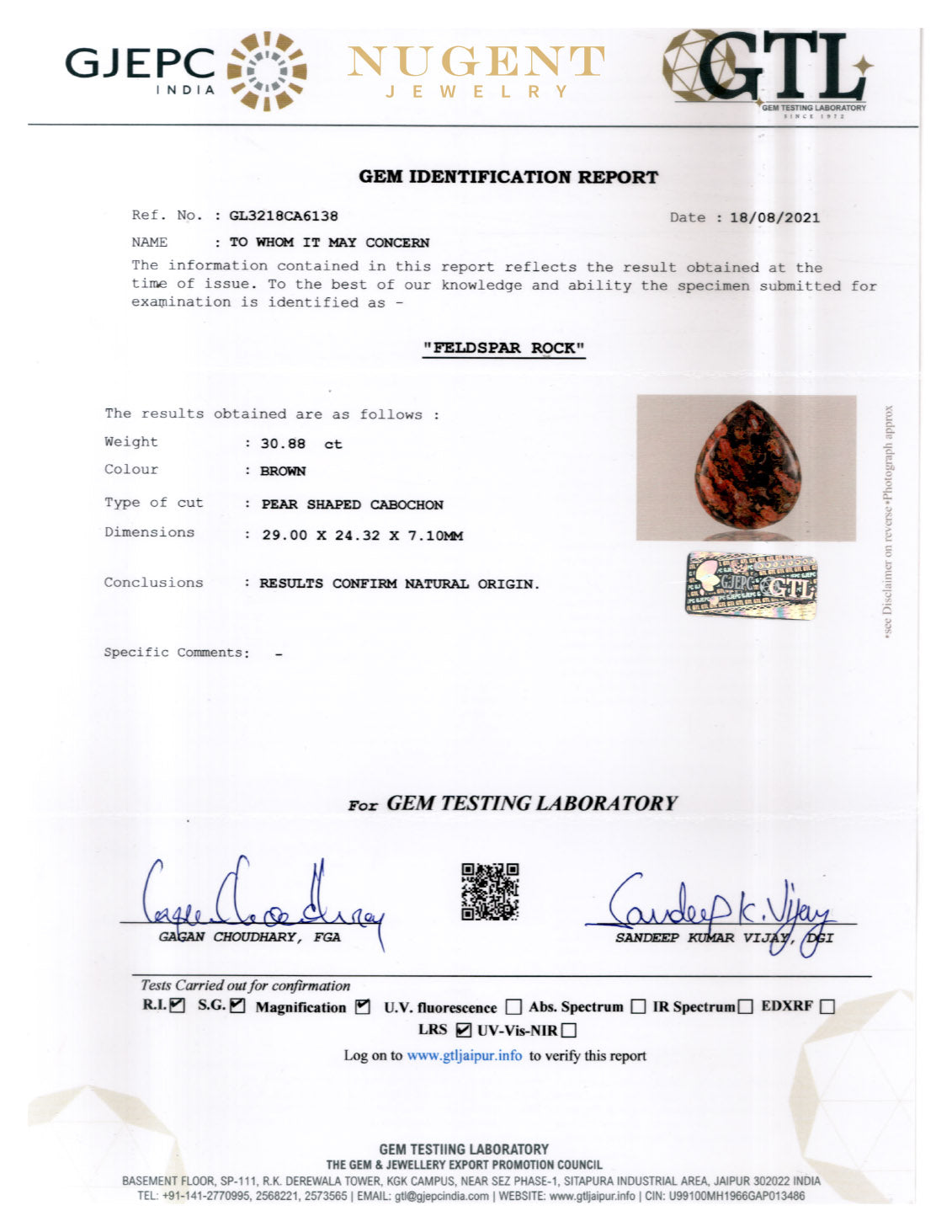 Leopard Skin Earring Sterling Silver