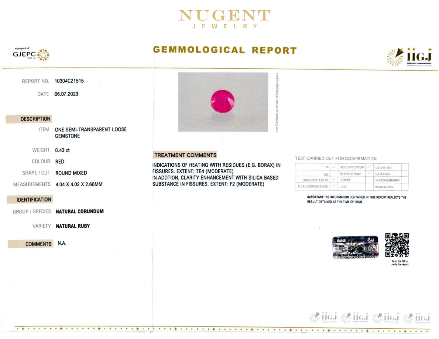 Ruby Sterling Silver Lotus 3.0