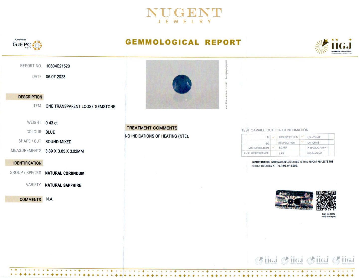 Sapphire Sterling Silver Lotus 3.0 Pendant