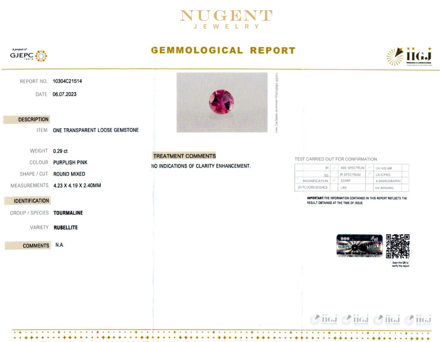 Pink Tourmaline 18K Vermeil Gold Wavy Ring