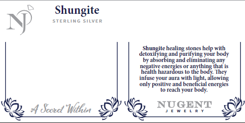 Shungite Ring Sterling Silver