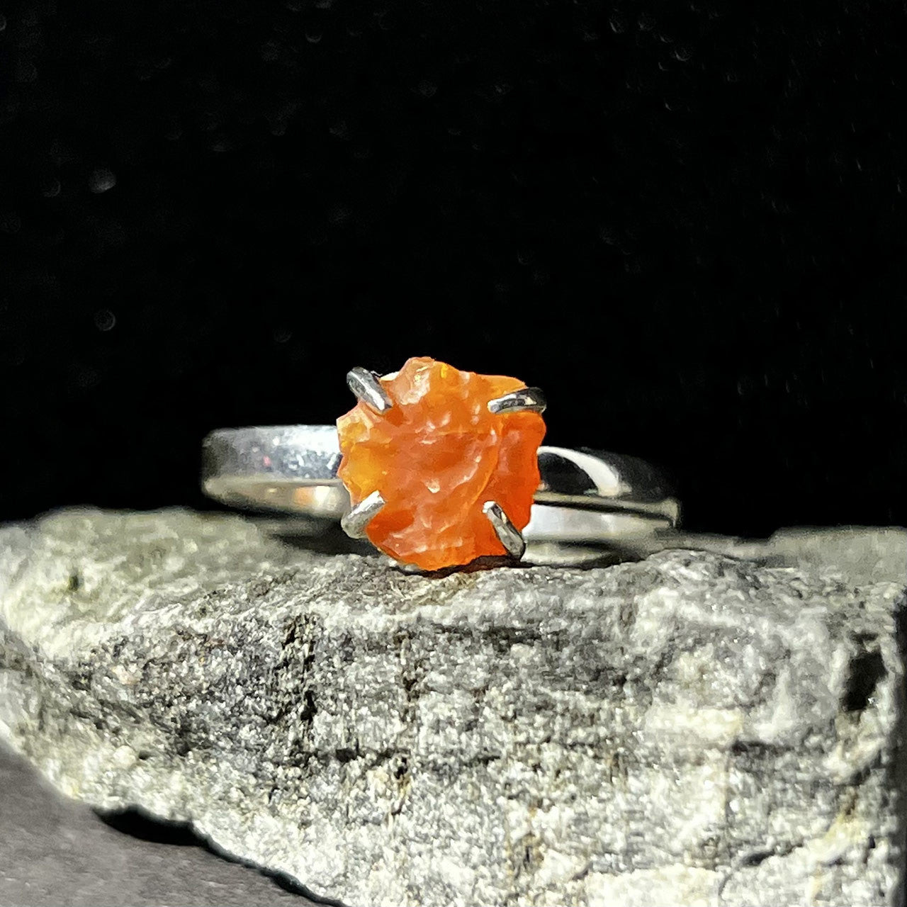 Mexican Opal Ring Sterling Silver
