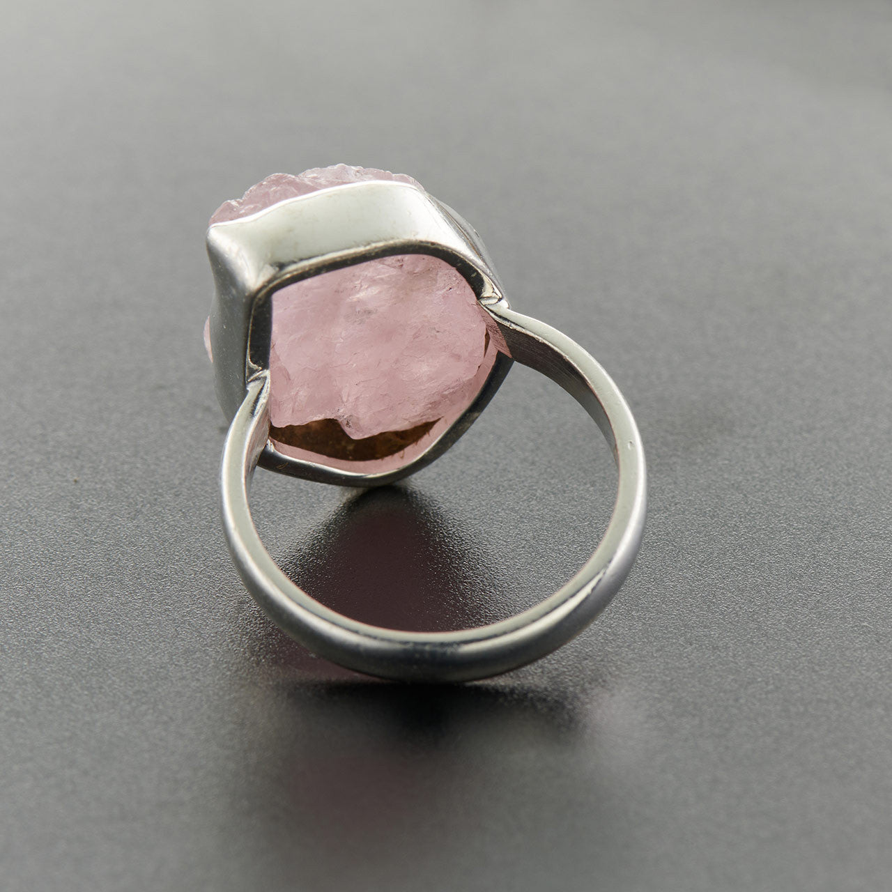 Morganite Sterling Silver Statement Ring