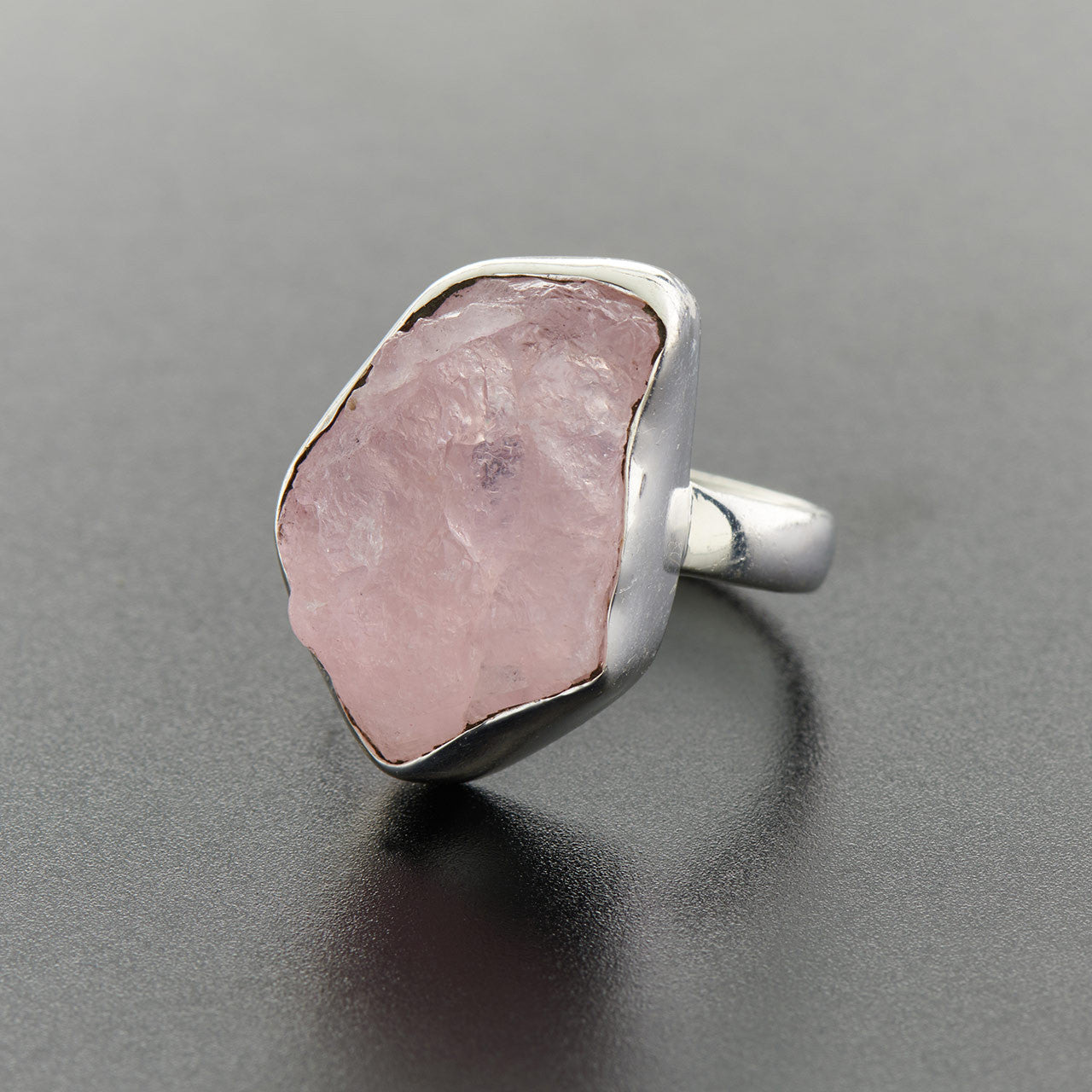 Morganite Sterling Silver Statement Ring