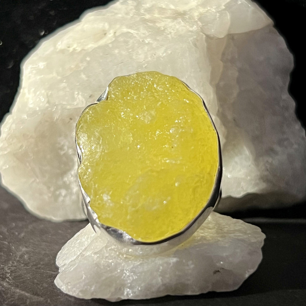 Brucite Ring Sterling Silver Big