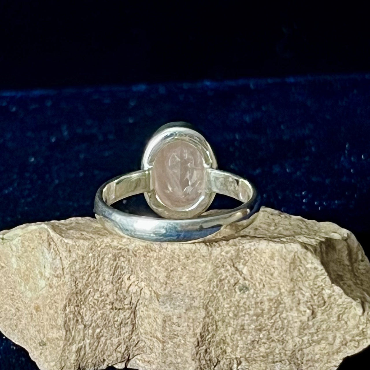 Rose Quartz Rings Sterling Silver