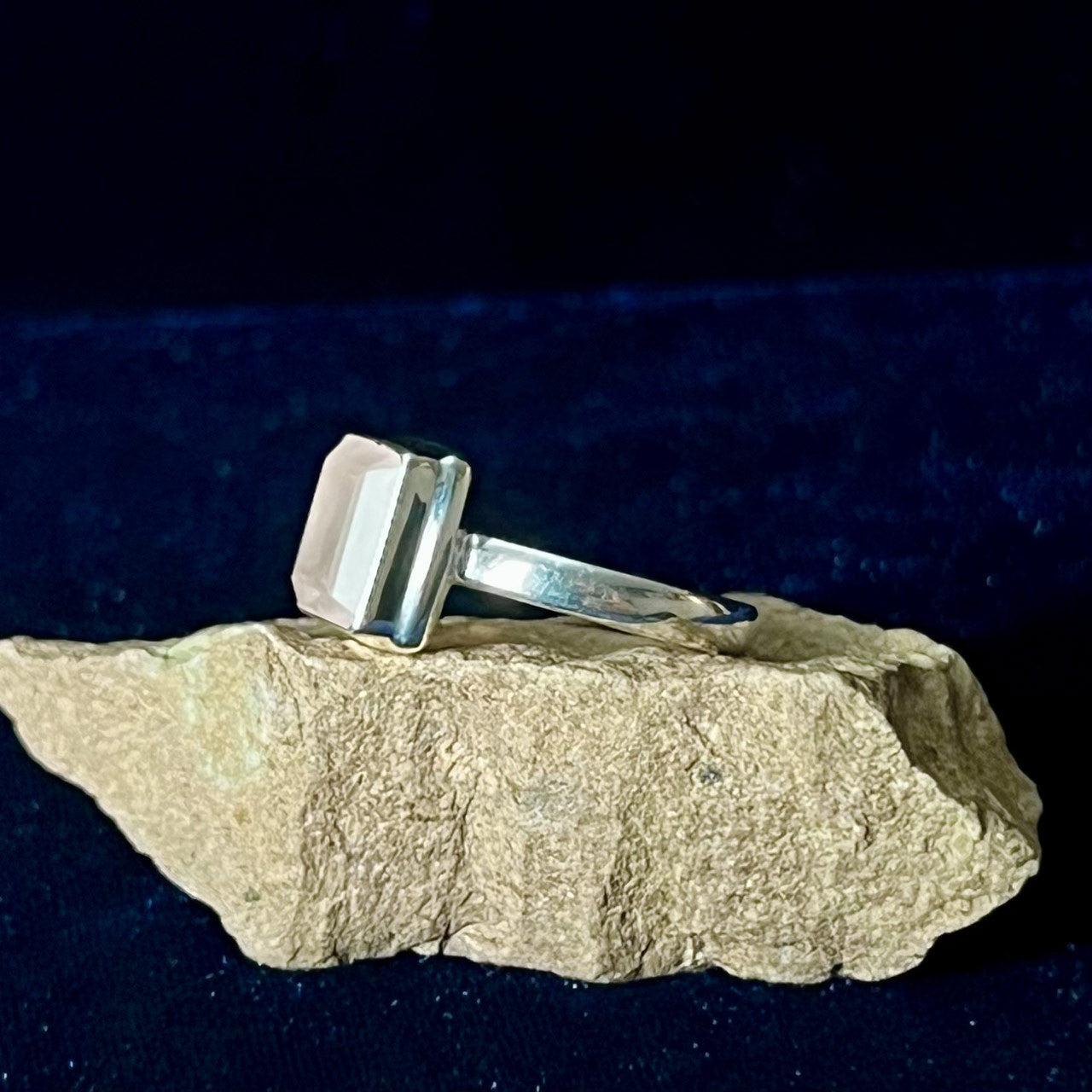 Rose Quartz Rings Sterling Silver