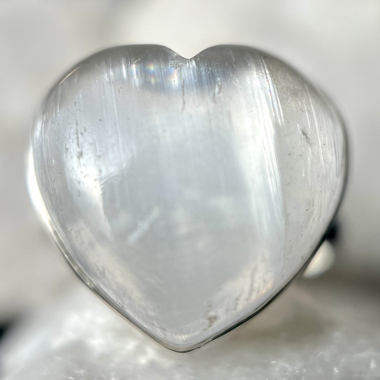 Selenite Sterling Silver Ring