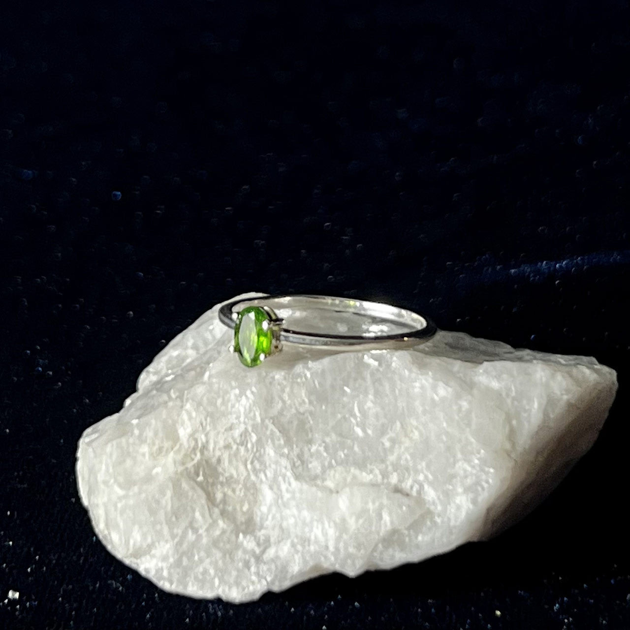 Chrome Diopside Ring