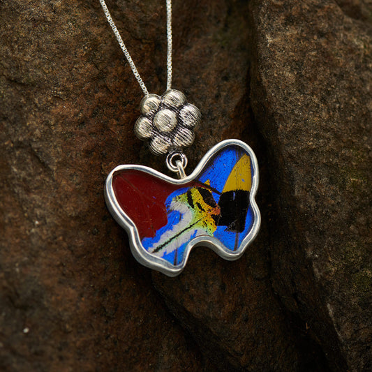 Mix Of Butterflies Sterling Silver Sm Butterfly Pendant