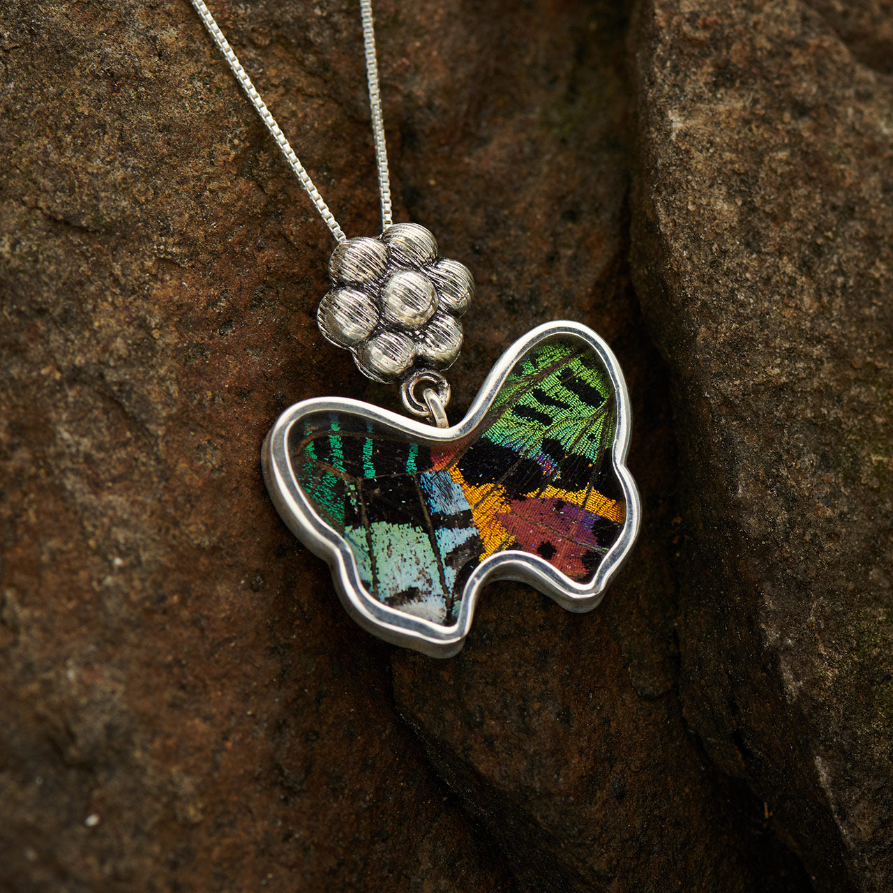 Mix Of Butterflies Sterling Silver Sm Butterfly Pendant