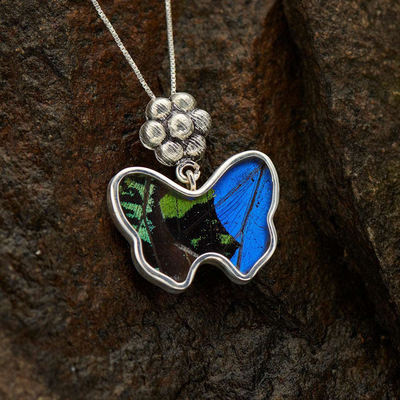 Mix Of Butterflies Sterling Silver Sm Butterfly Pendant