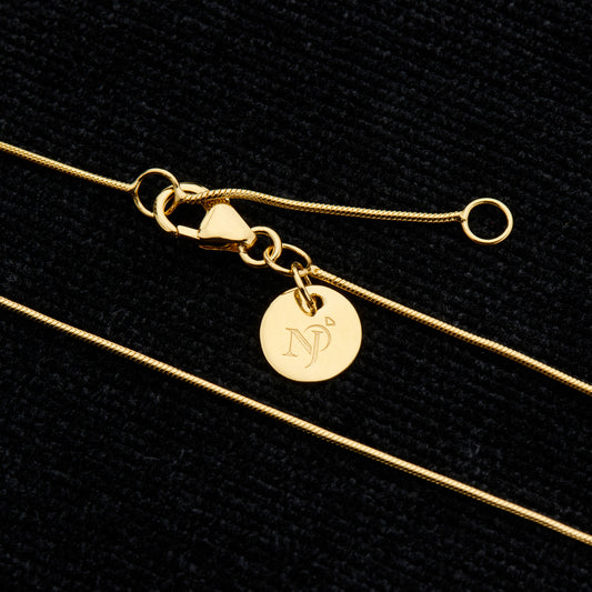 Snake 16+2 Adjustable 18K Vermeil Gold Chain