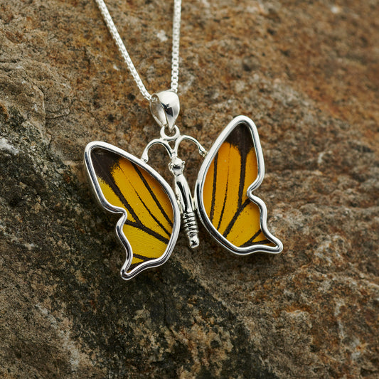 Spotted Sawtooth Fine Silver Pendant