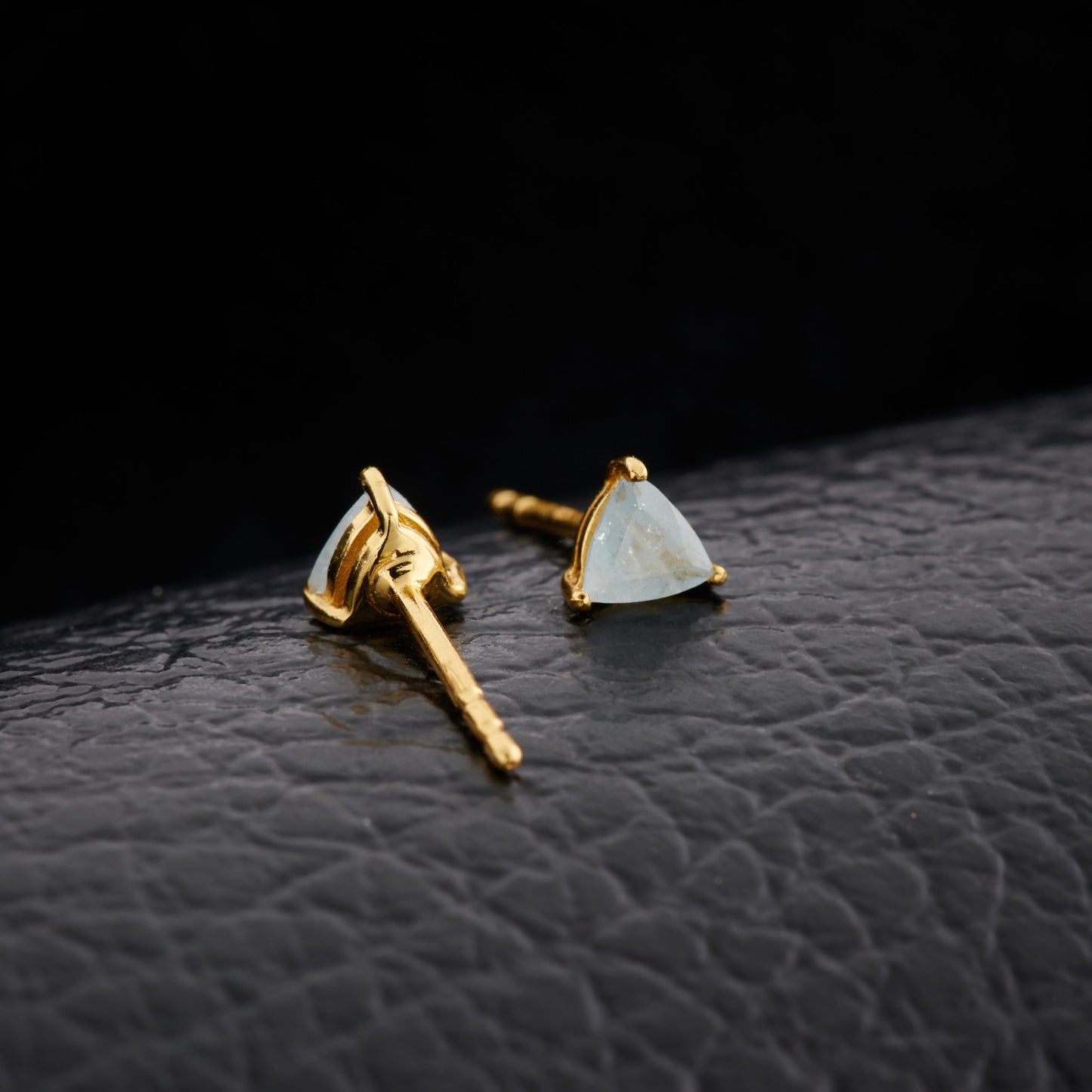 Aquamarine Everyday Gold Studs