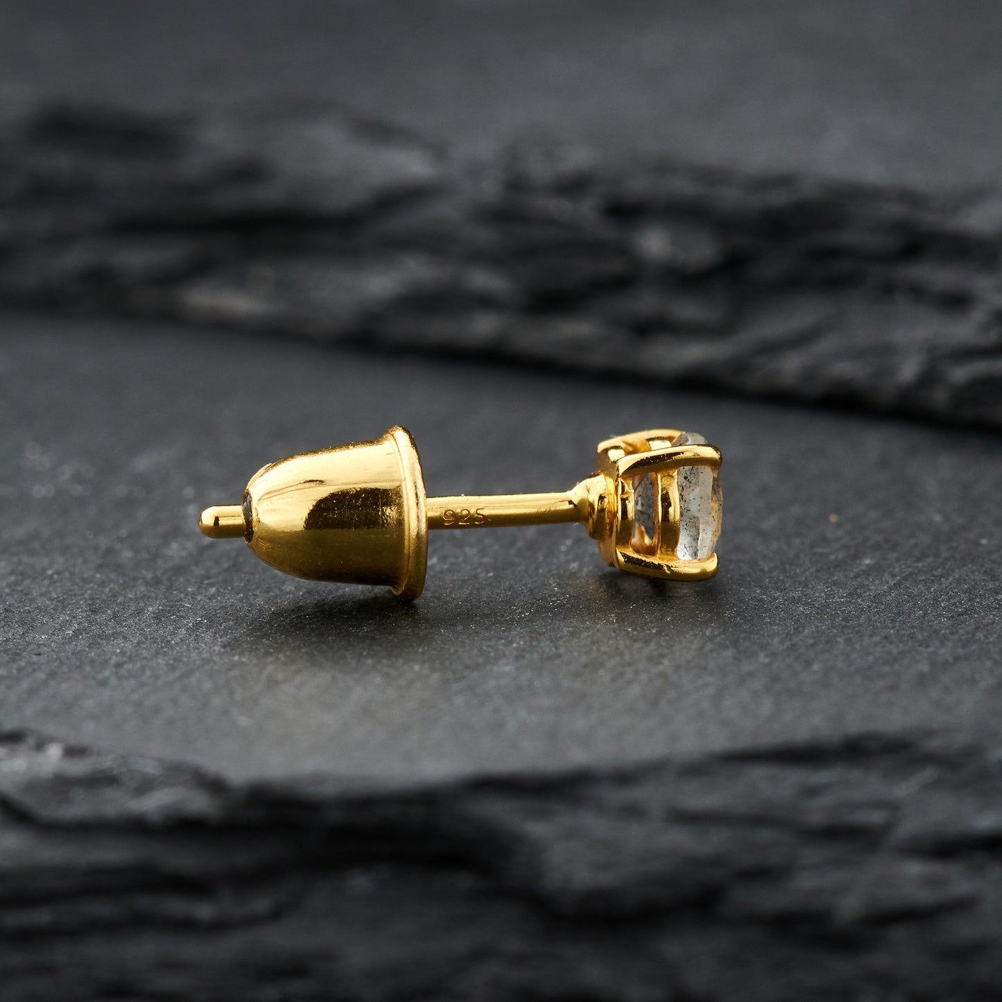 Labradorite Everyday Gold Studs