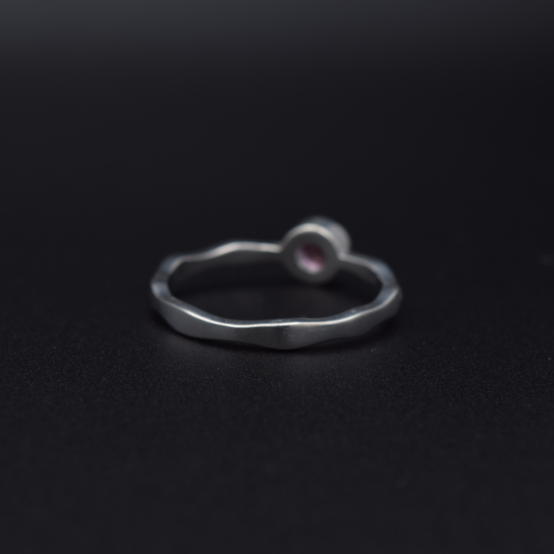 Silvaria Pink Topaz Wavy Ring
