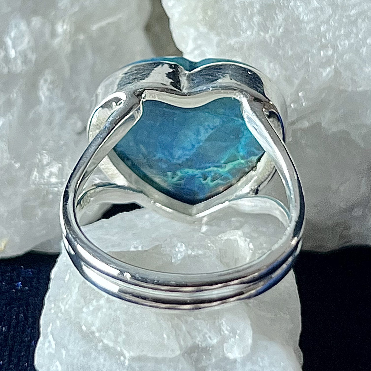 Shattuckite Sterling Silver Ring