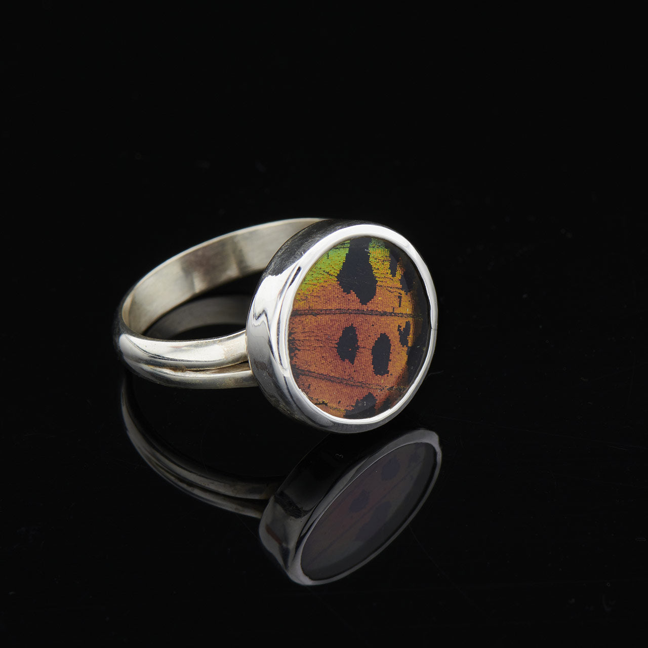 Urania Ripheus Fine Silver Round Ring
