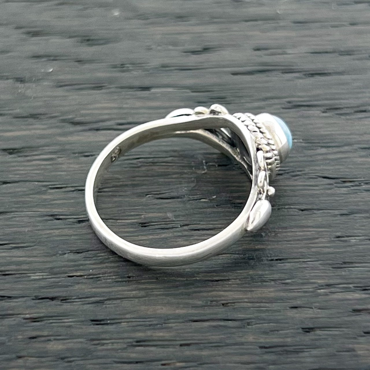 Larimar Sterling Silver Eden Ring