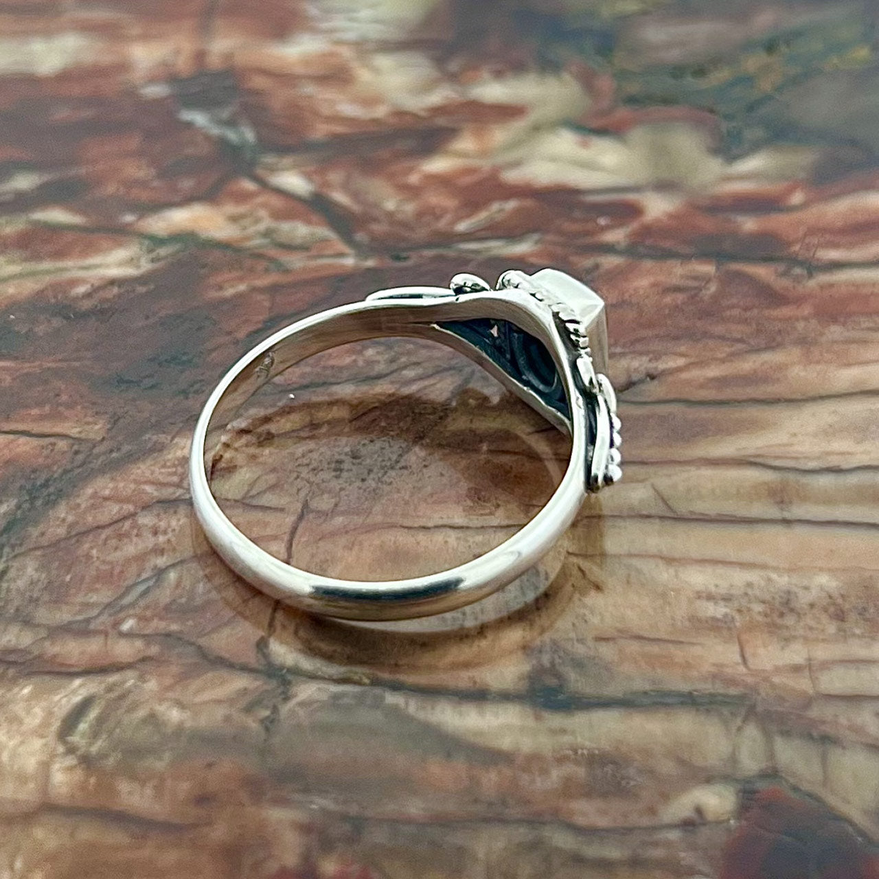 Malachite Sterling Silver Orion Ring